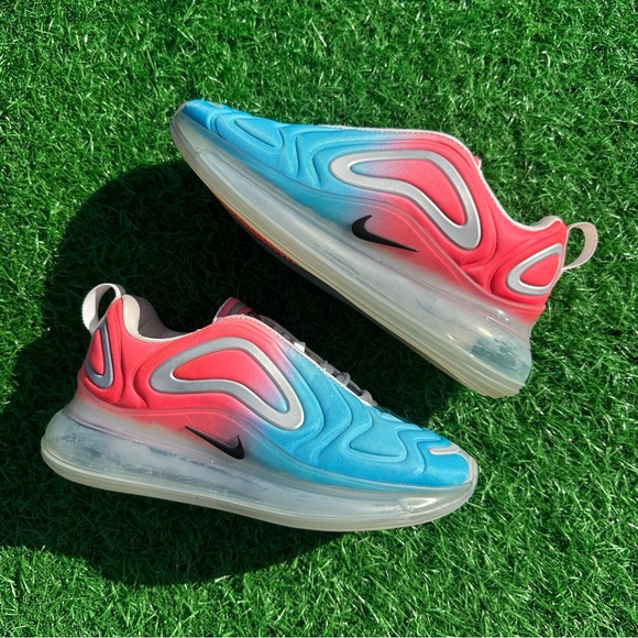 Nike Air Max 720 Pink Sea / Lava Glow / Blue Fury / Metallic Silver - Picture 9 of 13
